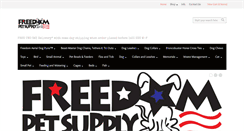Desktop Screenshot of freedompetsupply.com