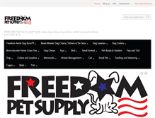 Tablet Screenshot of freedompetsupply.com
